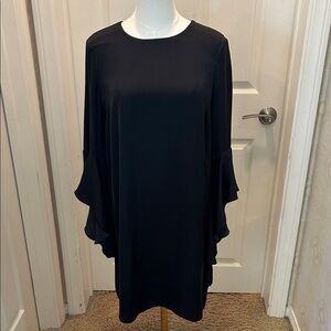 Who What Wear Black Long Sleeve Dress in Women's Size Medium